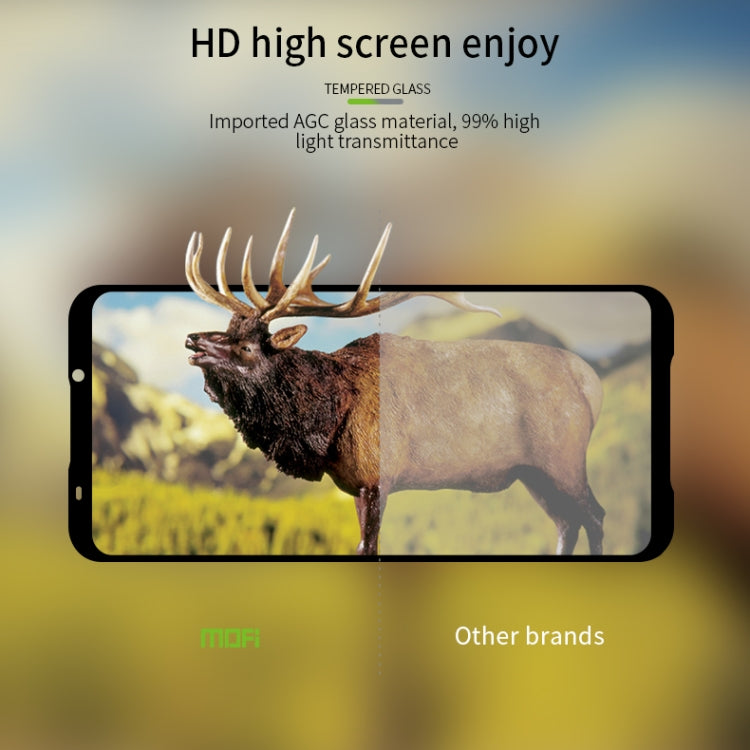MOFI 9H 2.5D Full Screen Tempered Glass Film for Xiaomi Black shark2 Pro(Black)