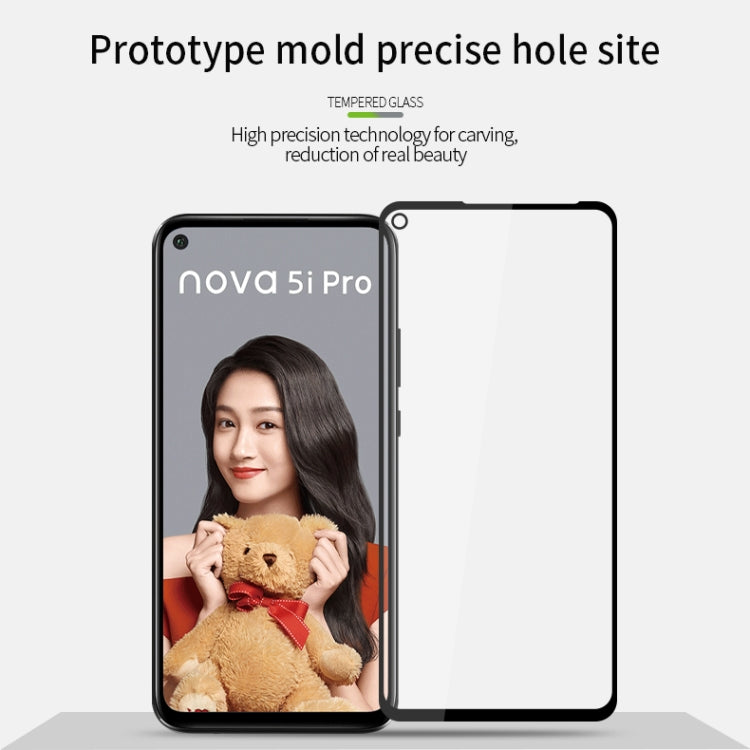 MOFI 9H 2.5D Full Screen Tempered Glass Film for Huawei Nova 5i Pro(Black)
