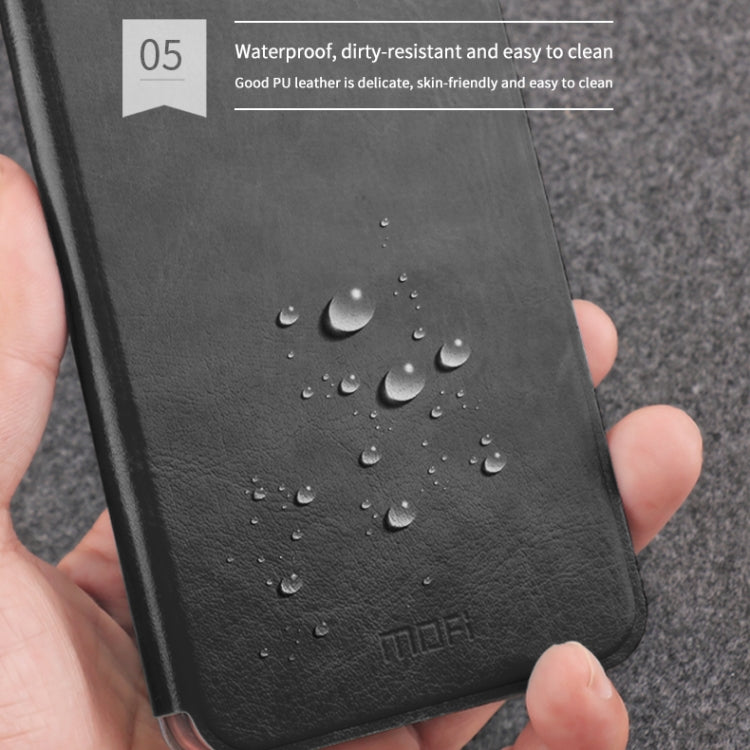 MOFI Rui Series Classical Leather Flip Leather Case With Bracket Embedded Steel Plate All-inclusive for Huawei Honor8S / Y5 2019(Black)