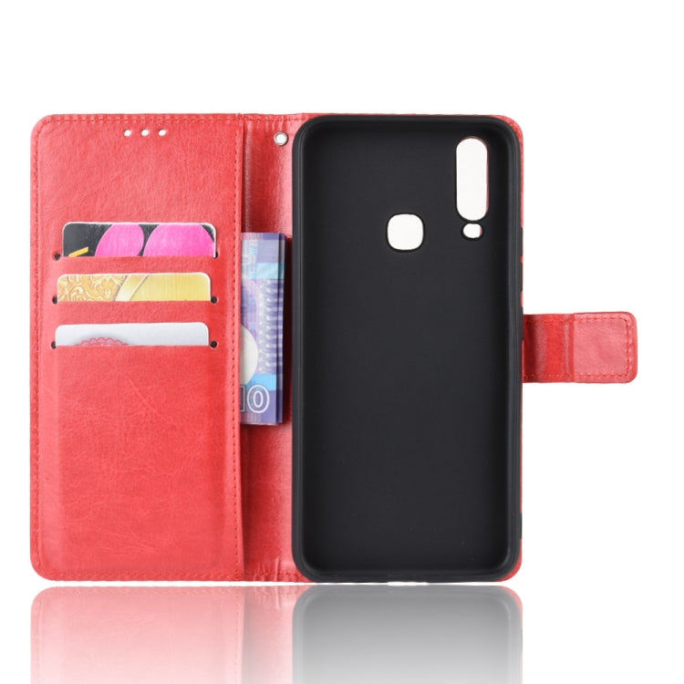 Retro Crazy Horse Texture Horizontal Flip Leather Case for Vivo Y17 / Y15 / Y3, with Holder & Card Slots & Photo Frame