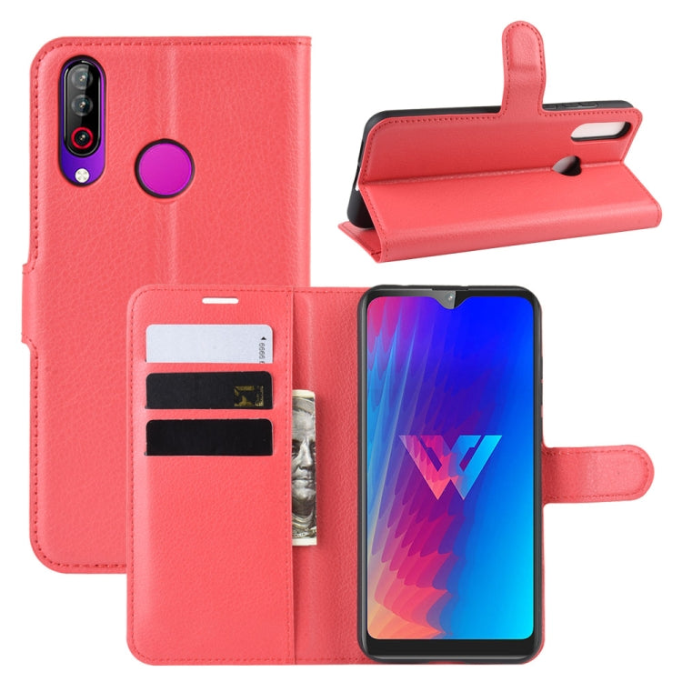 Litchi Texture Horizontal Flip Leather Case for LG W30, with Wallet & Holder & Card Slots