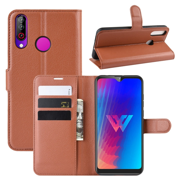 Litchi Texture Horizontal Flip Leather Case for LG W30, with Wallet & Holder & Card Slots
