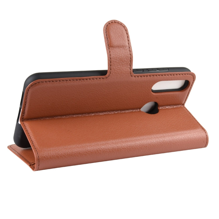 Litchi Texture Horizontal Flip Leather Case for LG W30, with Wallet & Holder & Card Slots