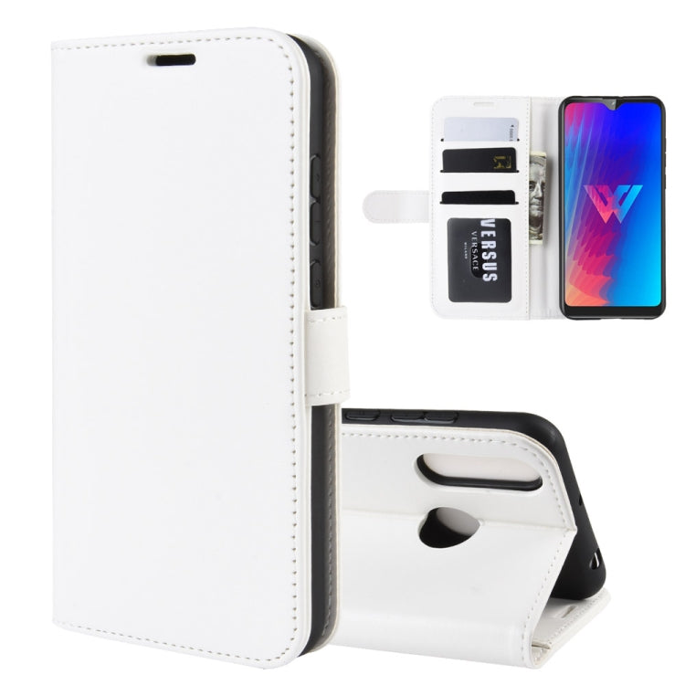 R64 Texture Single Fold Horizontal Flip Leather Case for LG W30, with Holder & Card Slots & Wallet