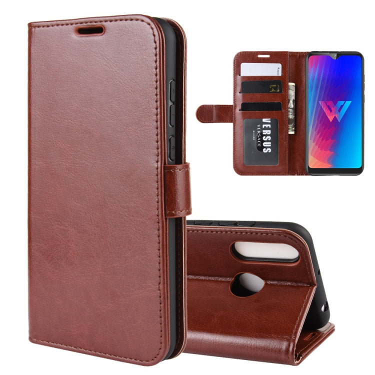 R64 Texture Single Fold Horizontal Flip Leather Case for LG W30, with Holder & Card Slots & Wallet
