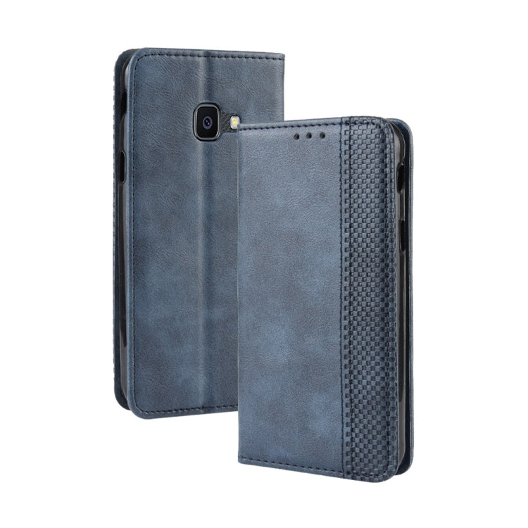 Magnetic Buckle Retro Crazy Horse Texture Horizontal Flip Leather Case for Galaxy Xcover 4s / Xcover 4  , with Holder & Card Slots & Photo Frame