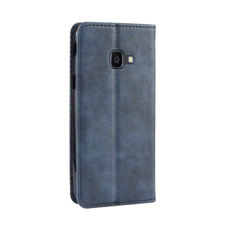 Magnetic Buckle Retro Crazy Horse Texture Horizontal Flip Leather Case for Galaxy Xcover 4s / Xcover 4  , with Holder & Card Slots & Photo Frame