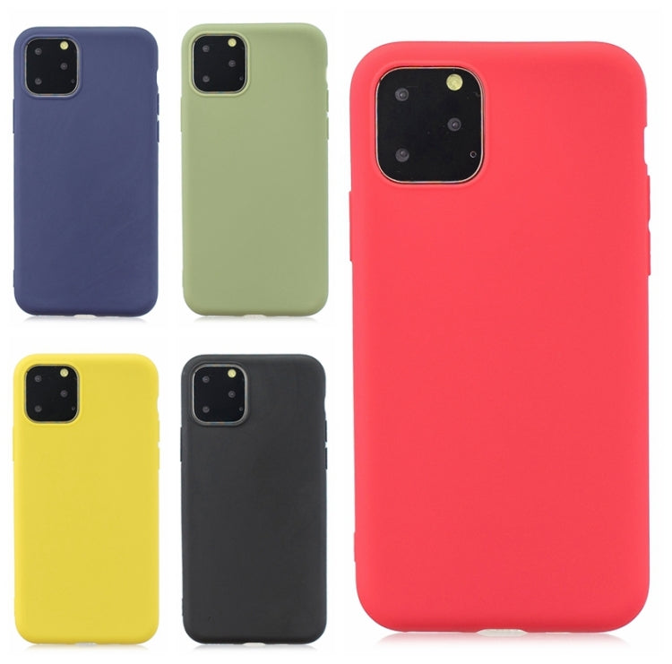 For iPhone 11 Pro Frosted Solid Color TPU Protective Case