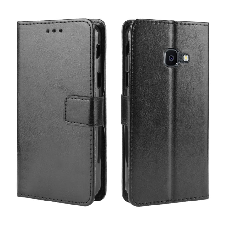 Retro Crazy Horse Texture Horizontal Flip Leather Case for Galaxy Xcover 4s / Xcover 4  , with Holder & Card Slots & Photo Frame