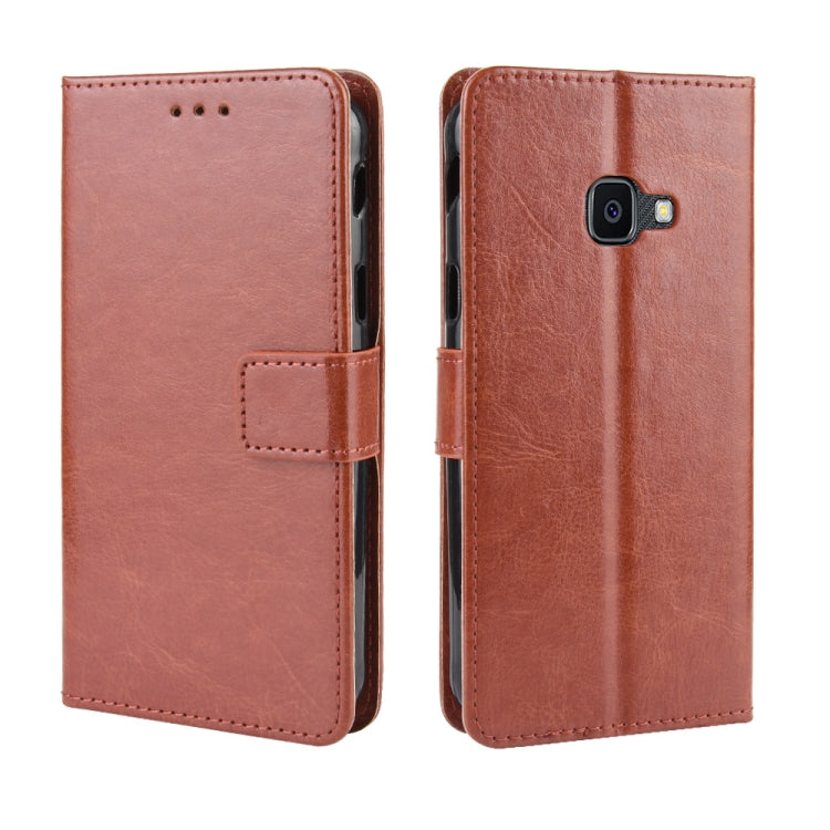 Retro Crazy Horse Texture Horizontal Flip Leather Case for Galaxy Xcover 4s / Xcover 4  , with Holder & Card Slots & Photo Frame