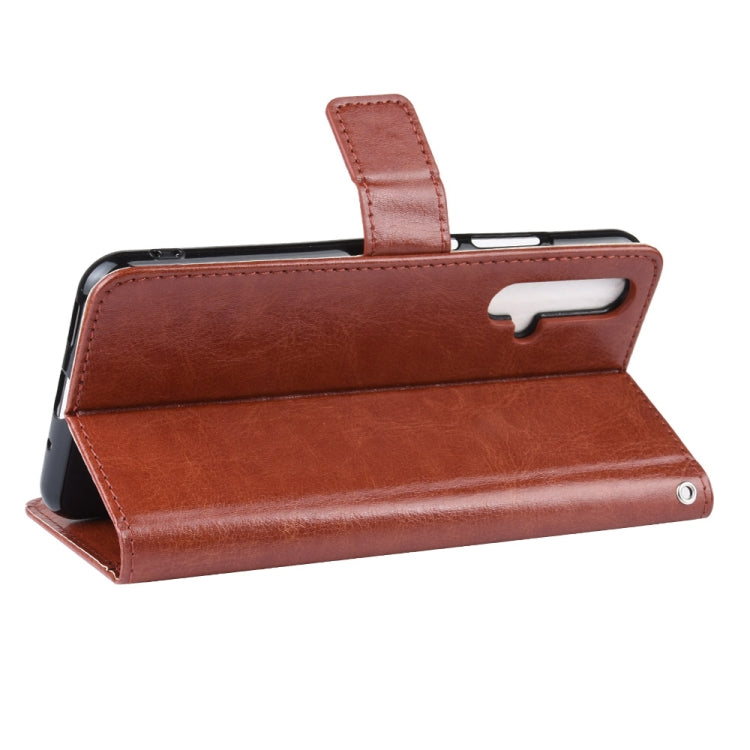 Retro Crazy Horse Texture Horizontal Flip Leather Case for HUAWEI Honor 20 , with Holder & Card Slots & Photo Frame