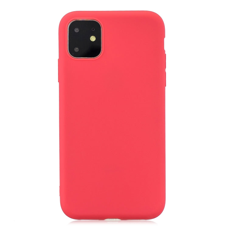 For iPhone 11 Frosted Solid Color TPU Protective Case