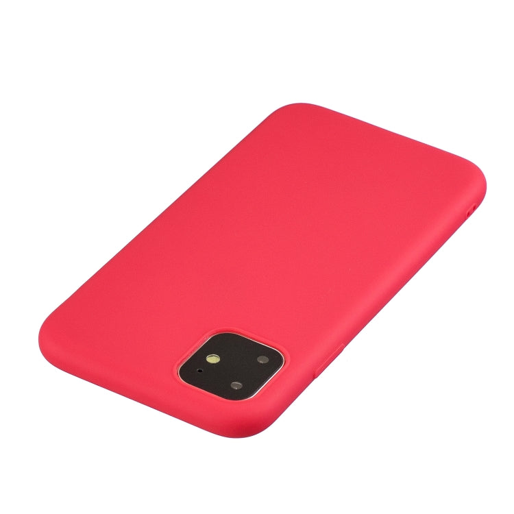 For iPhone 11 Frosted Solid Color TPU Protective Case