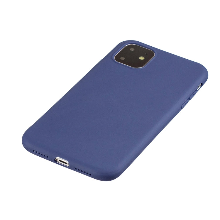 For iPhone 11 Frosted Solid Color TPU Protective Case