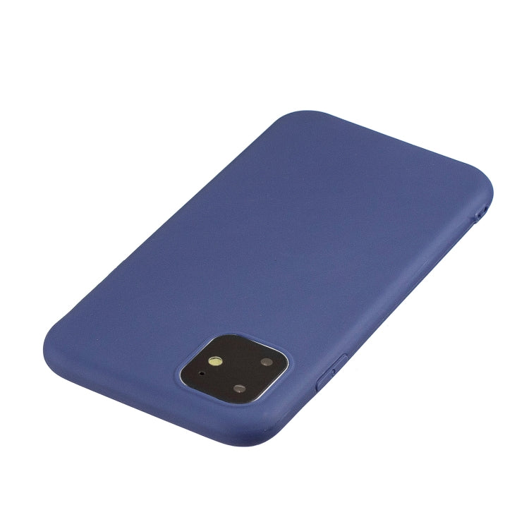 For iPhone 11 Frosted Solid Color TPU Protective Case