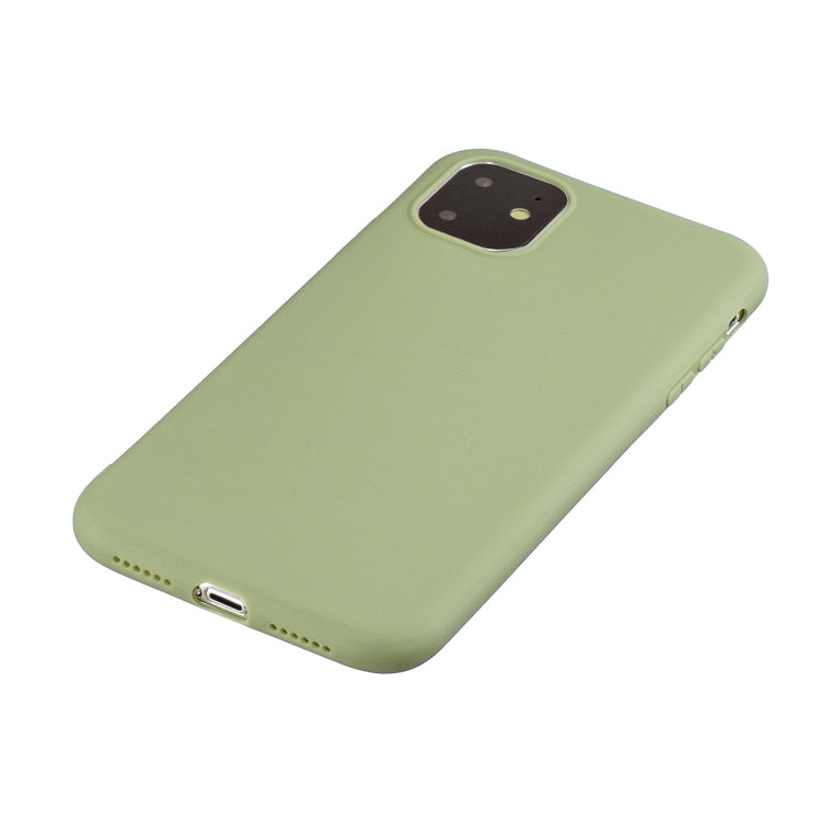For iPhone 11 Frosted Solid Color TPU Protective Case