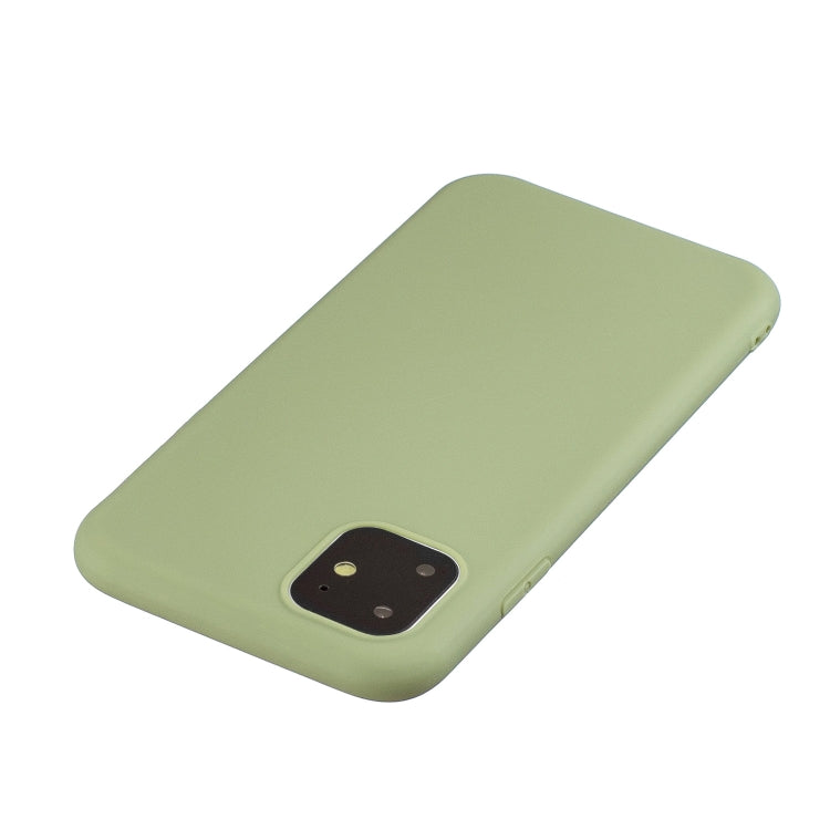 For iPhone 11 Frosted Solid Color TPU Protective Case