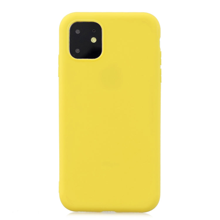 For iPhone 11 Frosted Solid Color TPU Protective Case