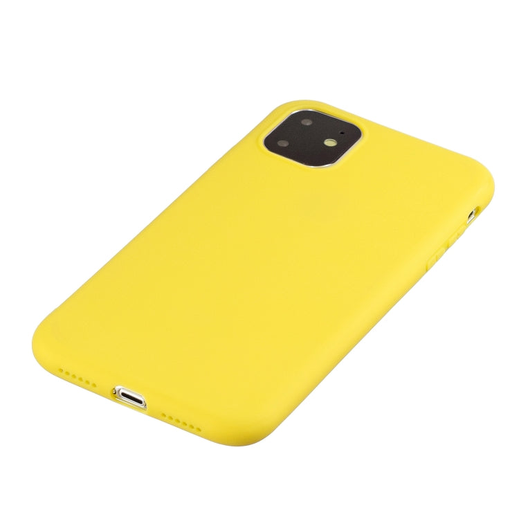For iPhone 11 Frosted Solid Color TPU Protective Case