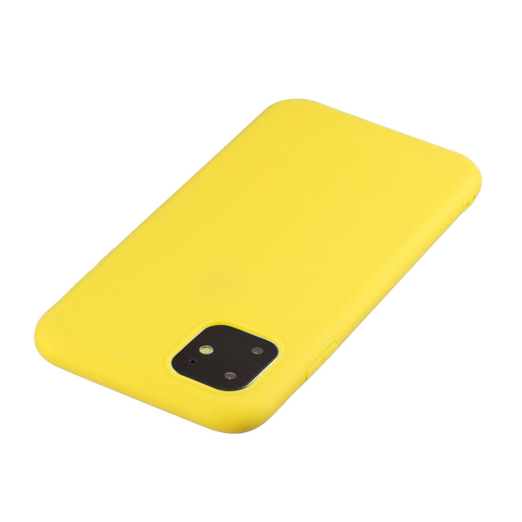 For iPhone 11 Frosted Solid Color TPU Protective Case