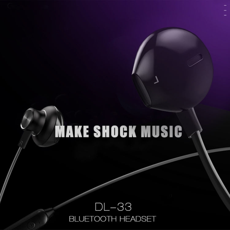 DL-33 5.0 Wireless Bluetooth Earphone Insert Card Sports Sweat-proof Earphone Bass Stereo Earbud(Red)