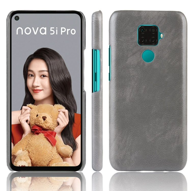 Shockproof Litchi Texture PC + PU Case For Huawei Nova 5i Pro / Mate 30 Lite
