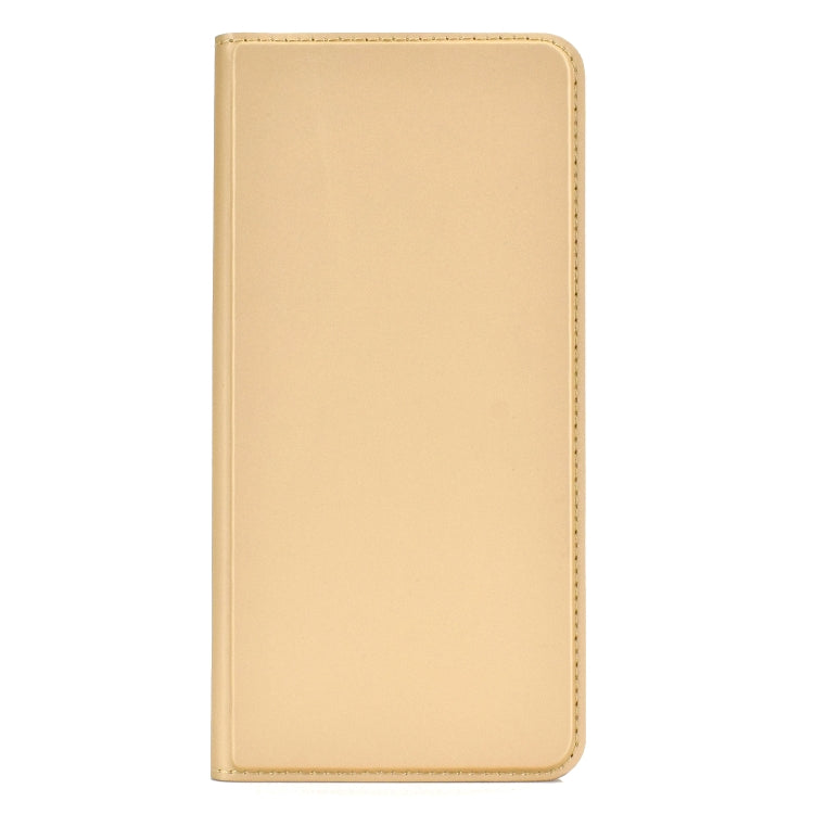 Electric Pressed Plain Texture Ultra-thin Magnetic Suction TPU + PU Leather Case with Holder & Card Slot for Galaxy A10