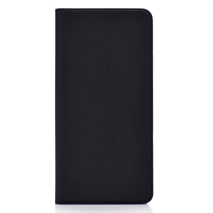 Electric Pressed Plain Texture Ultra-thin Magnetic Suction TPU + PU Leather Case with Holder & Card Slot for Galaxy A10