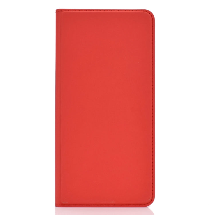 Electric Pressed Plain Texture Ultra-thin Magnetic Suction TPU + PU Leather Case with Holder & Card Slot for Galaxy Note10