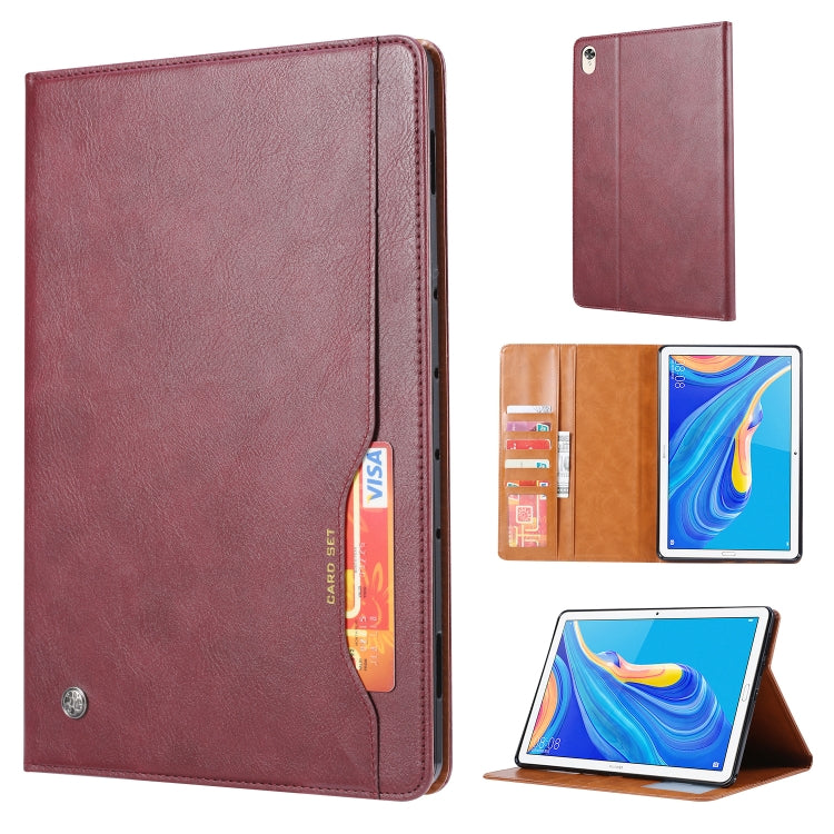 Knead Skin Texture Horizontal Flip Leather Case for Huawei MediaPad M6 8.4 2019, with Photo Frame & Holder & Card Slots & Wallet