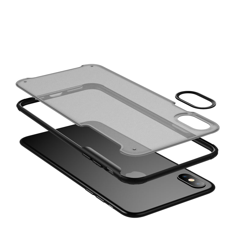 For iPhone XS Max Scratchproof TPU + Acrylic Protective Case
