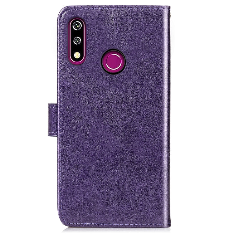 For LG W10 Lucky Clover Pressed Flowers Pattern Leather Case , with Holder & Card Slots & Wallet & Hand Strap