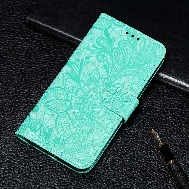 For iPhone 11 Pro Lace Flower Embossing Pattern Horizontal Flip Leather Case,  with Holder & Card Slots & Wallet & Photo Frame & Lanyard