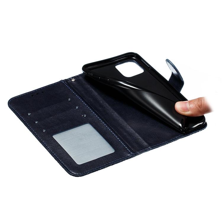 For iPhone 11 Pro Max Lace Flower Embossing Pattern Horizontal Flip Leather Case, with Holder & Card Slots & Wallet & Photo Frame & Lanyard