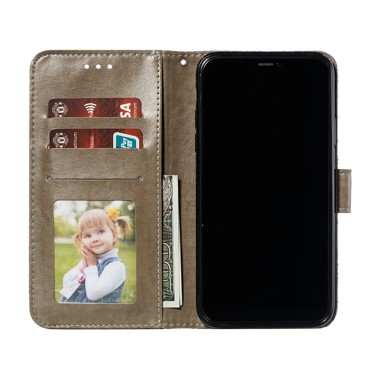 For iPhone 11 Pro Max Lace Flower Embossing Pattern Horizontal Flip Leather Case, with Holder & Card Slots & Wallet & Photo Frame & Lanyard