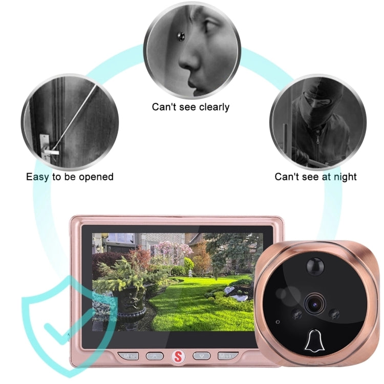 4.3 inch LCD Door Camera Recordable Digital Peephole Video Recording Motion Detect Door Eye Doorbell Video
