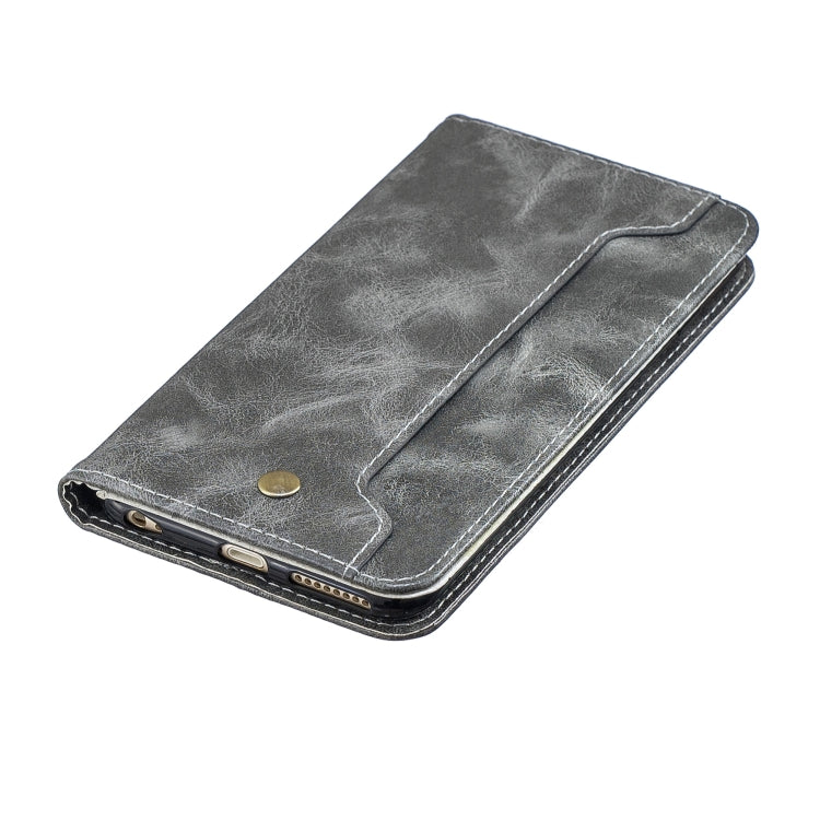 Copper Buckle Nappa Texture Horizontal Flip Leather Case for iPhone 6Plus /  6sPlus, with Holder & Card Slots & Wallet