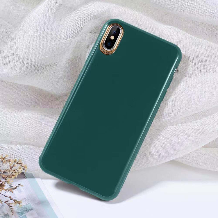 For iPhone XS SULADA Solid Color Electroplating TPU Case
