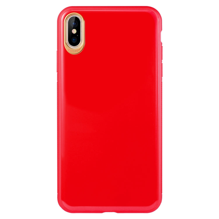 For iPhone XS Max SULADA Solid Color Electroplating TPU Case