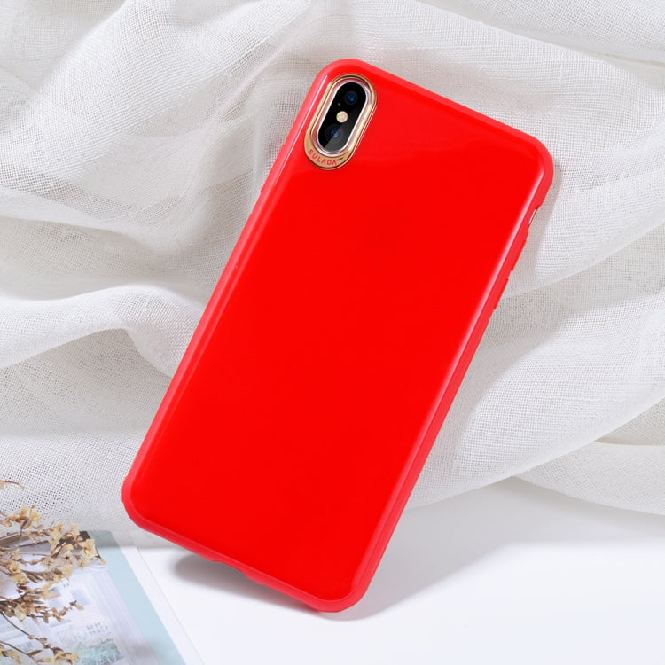 For iPhone XS Max SULADA Solid Color Electroplating TPU Case