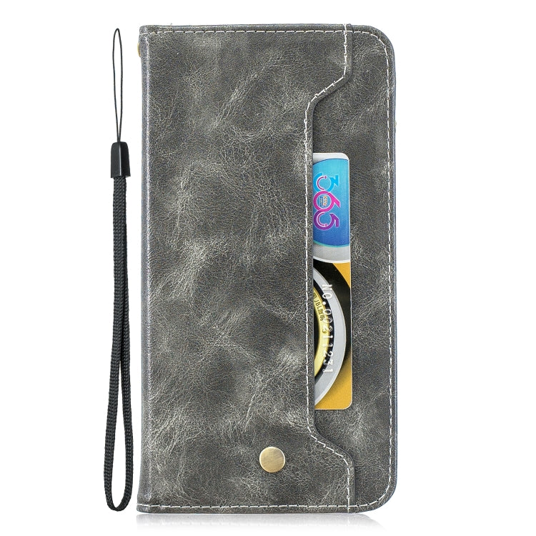 Copper Buckle Nappa Texture Horizontal Flip Leather Case for Galaxy A6, with Holder & Card Slots & Wallet