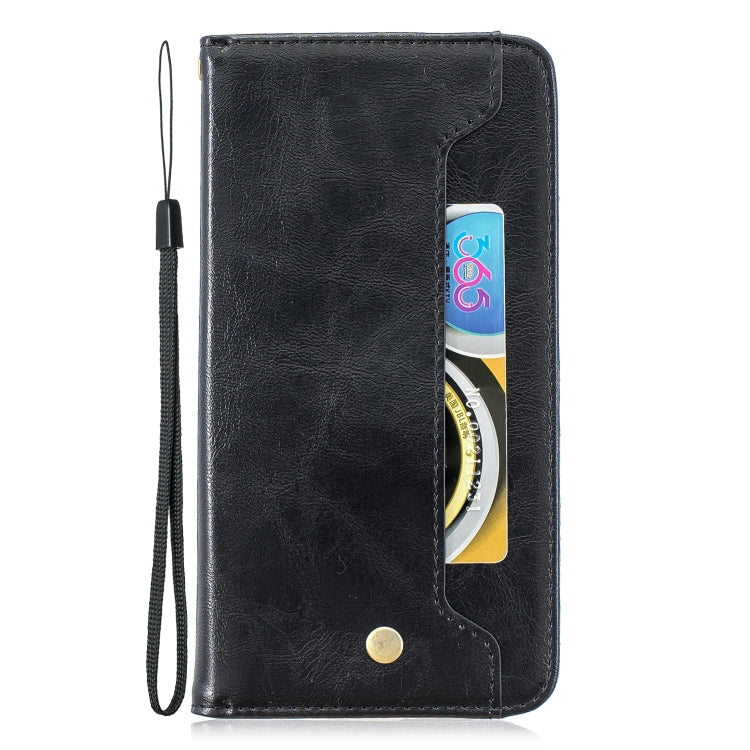 Copper Buckle Nappa Texture Horizontal Flip Leather Case for Galaxy A8 (2018), with Holder & Card Slots & Wallet