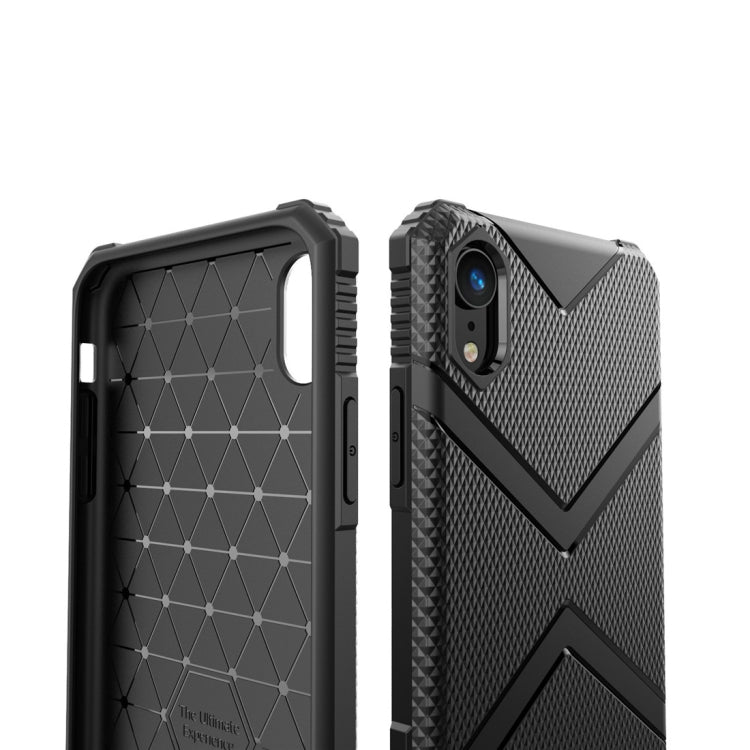 For iPhone XR Diamond Shield TPU Drop Protection Case(Blue)