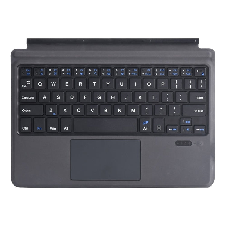 1087A Magnetic Charging Bluetooth V3.0 Keyboard Super Fiber Fabric Tablet Case for Microsoft Surface GO 10 Inch(Black)