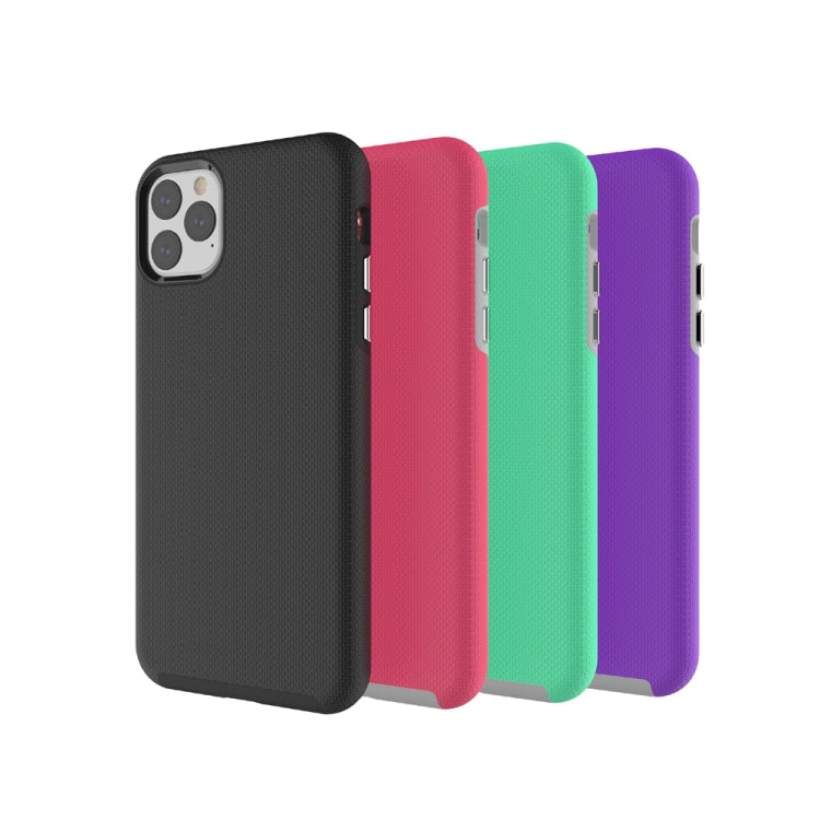For iPhone 11 Pro Max Anti-slip Armor Texture TPU + PC Case