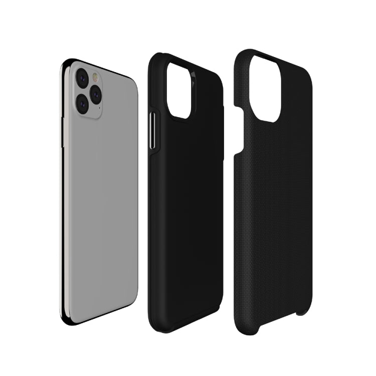 For iPhone 11 Pro Max Anti-slip Armor Texture TPU + PC Case