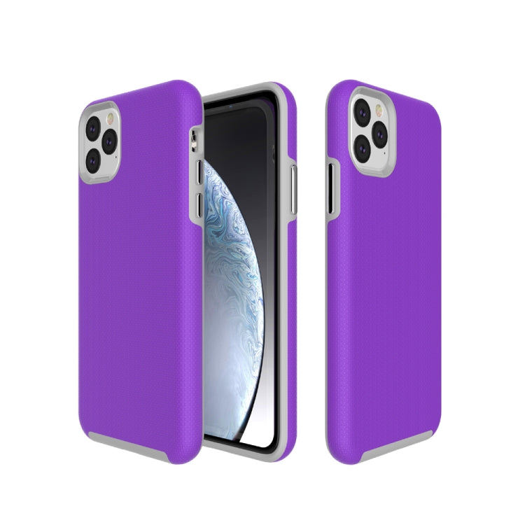 For iPhone 11 Pro Max Anti-slip Armor Texture TPU + PC Case