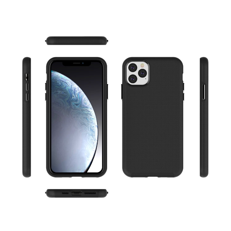 For iPhone 11 Pro Anti-slip Armor Texture TPU + PC Case