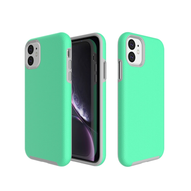 For iPhone 11 Anti-slip Armor Texture TPU + PC Case