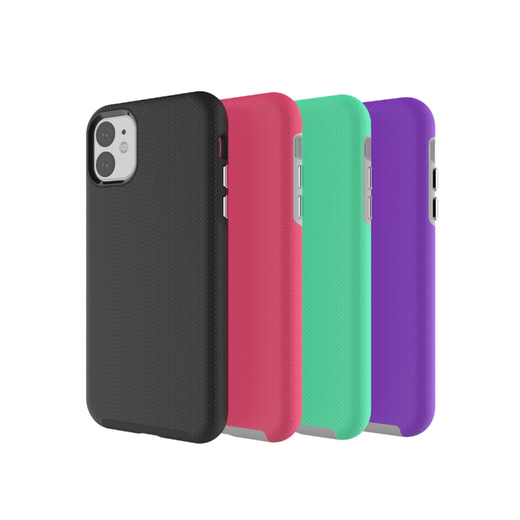 For iPhone 11 Anti-slip Armor Texture TPU + PC Case